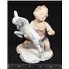 Image 1 : WALLENDORF PORCELAIN CHILD WITH LAMB