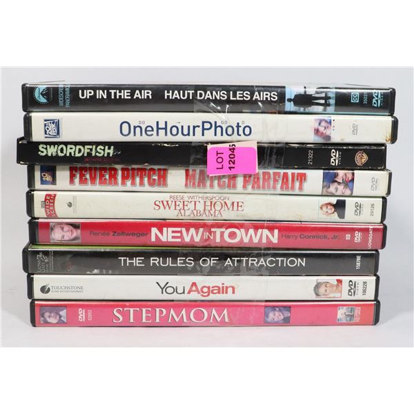 BUNDLE OF ASSORTED DVDS
