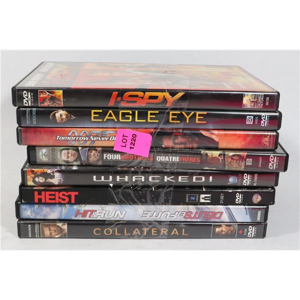 BUNDLE OF ASSORTED DVDS