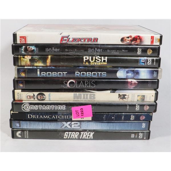 BUNDLE OF ASSORTED DVDS