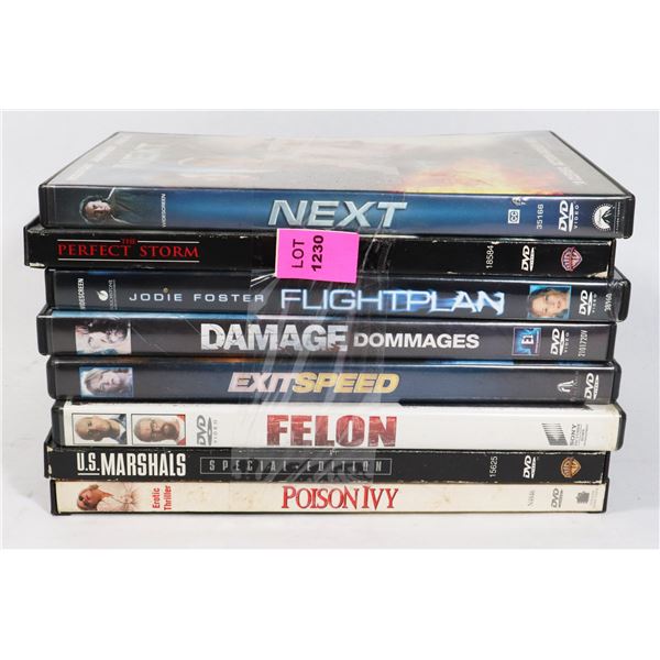 BUNDLE OF ASSORTED DVDS