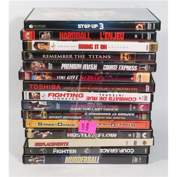 BUNDLE OF ASSORTED DVDS