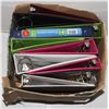 Image 1 : BOX OF ASSORTED BINDERS
