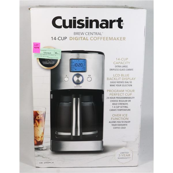 CUISINART BREW CENTRAL 14 CUP-STORE RETURN