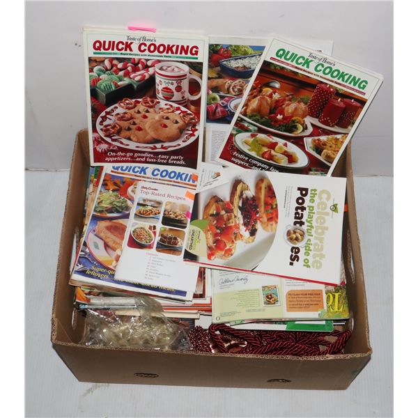 BOX OF COOK BOOKS
