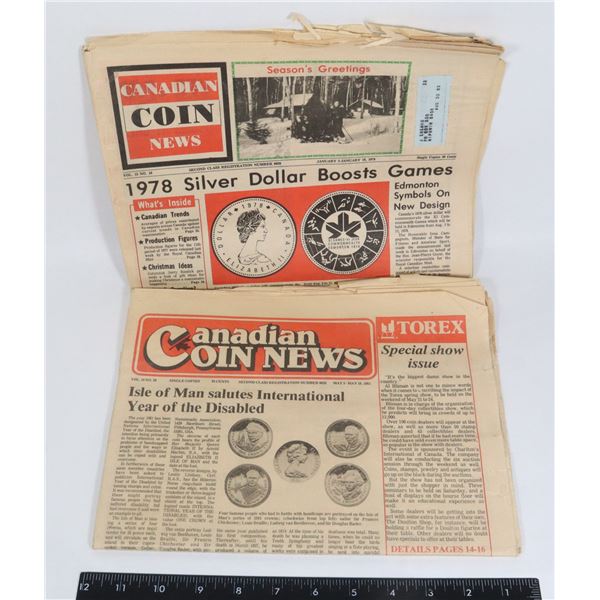 TWO CANADIAN COIN NEWS PAPERS 1978/ 1981