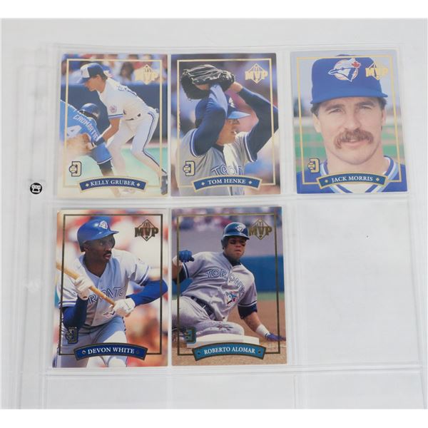 PACKAGE 5 MVP DONRUSS BLUE JAYS CARDS