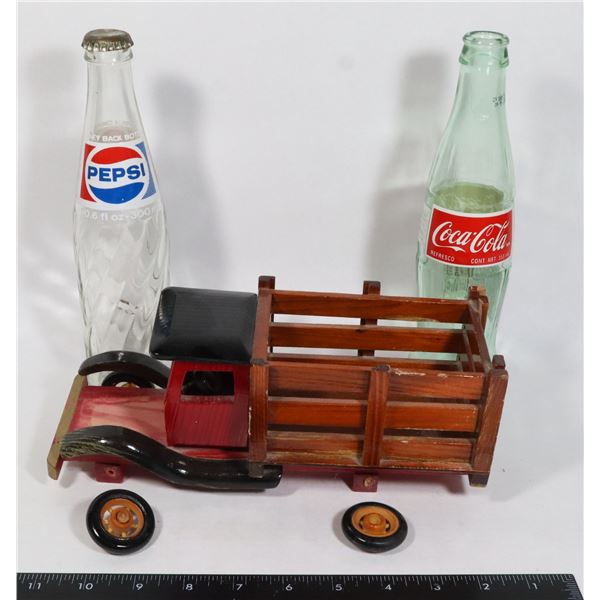 VINTAGE TRUCK WITH BOTTLES