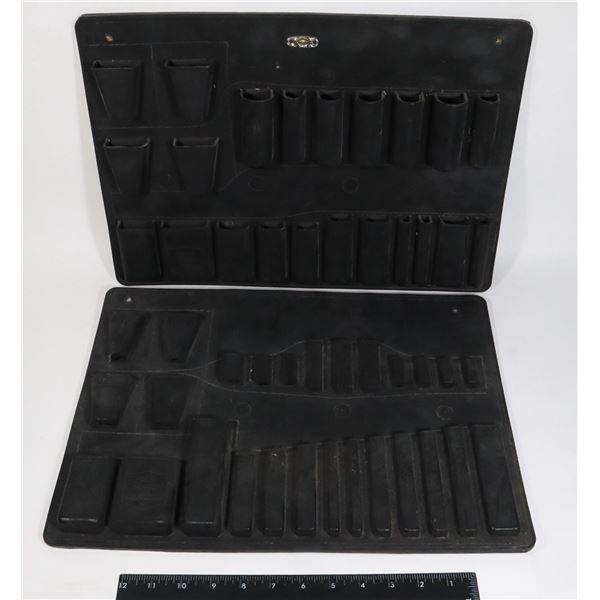 BRIEFCASE TOOL ORGANIZERS CONVERTED TO WALL