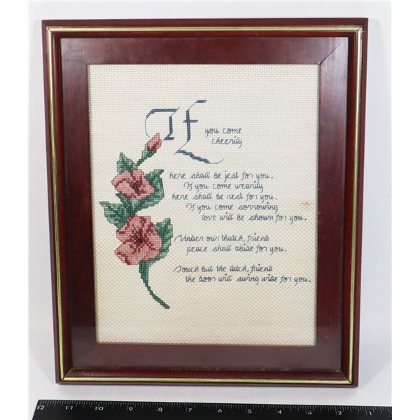 HAND MADE FRAMED RELIGIOUS ARTWORK