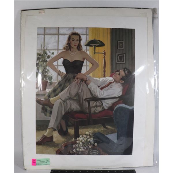 1940'S CLASSIC DON FRACHE NUMBERED PRINT