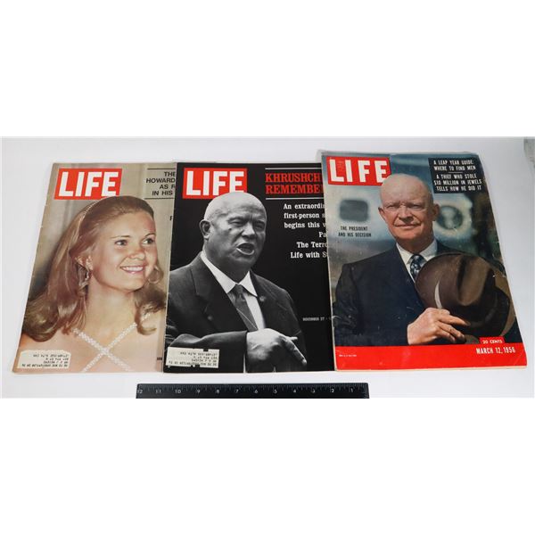 COLLECTION OF VINTAGE LIFE MAGAZINES FROM