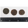 Image 2 : x3 ANTIQUE 1835-1910 BHUTAN 1/2 RUPEE COINS