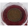 Image 2 : SMALL JAR OF CANADIAN ONE CENT COINS WITH KING