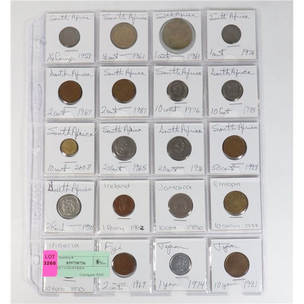 20 COINS 7 COUNTRIES
