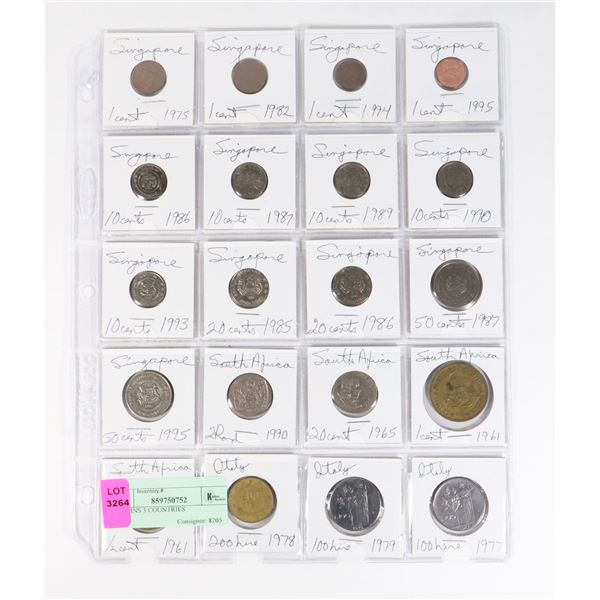 20 COINS 3 COUNTRIES