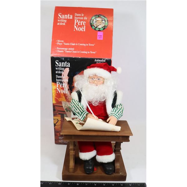 SANTA WRITING AT DESK DECORATION