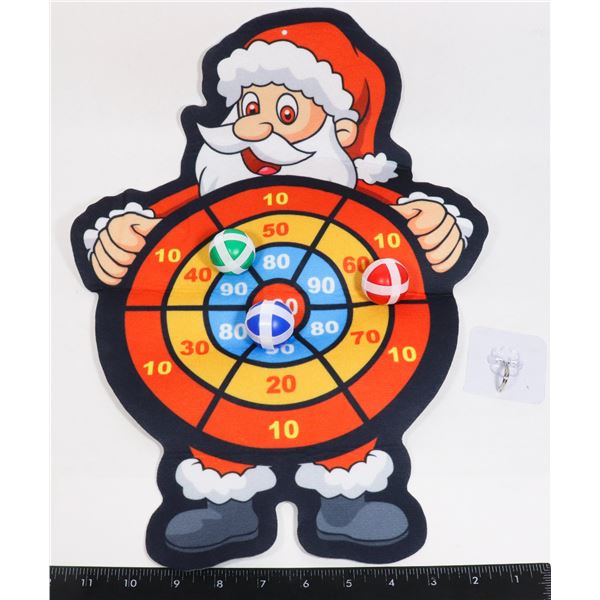 NEW SANTA THEME VELCRO PALL TARGET GAME
