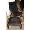Image 1 : IKEA CHAIR AND OTTOMAN