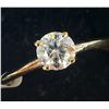 Image 3 : 10K YELLOW GOLD MOISSANITE(0.5CT) RING