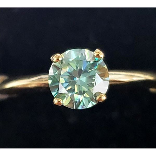 10K YELLOW GOLD MOISSANITE(0.75CT) RING