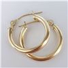 Image 2 : 14K YELLOW GOLD 0.67G HOOP 0.5" EARRINGS