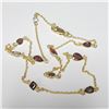 Image 2 : SILVER GENUINE MULTI GEMSTONE 18" NECKLACE
