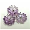 Image 2 : AMETHYST FLOWER FOR EARRING 3PCS