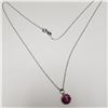 Image 2 : SILVER CRYSTAL 16" NECKLACE