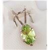 Image 1 : SILVER PERIDOT PENDANT, MADE IN CANADA