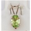 Image 2 : SILVER PERIDOT PENDANT, MADE IN CANADA