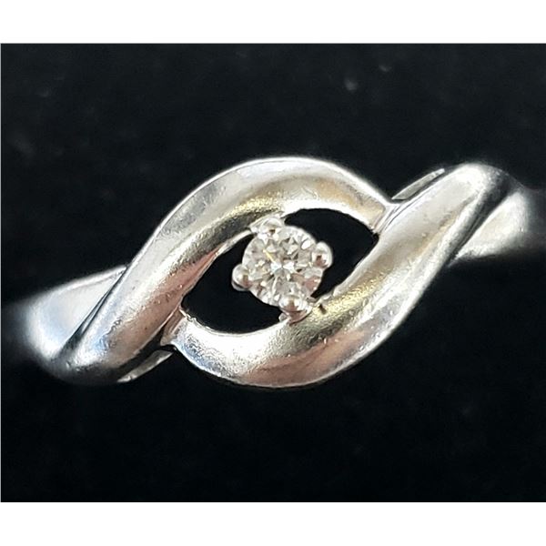 SILVER DIAMOND(0.04CT) RING