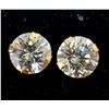 Image 1 : 14K YELLOW GOLD CUBIC ZIRCONIA EARRINGS