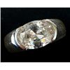 Image 1 : SILVER CZ 6G RING SIZE 8