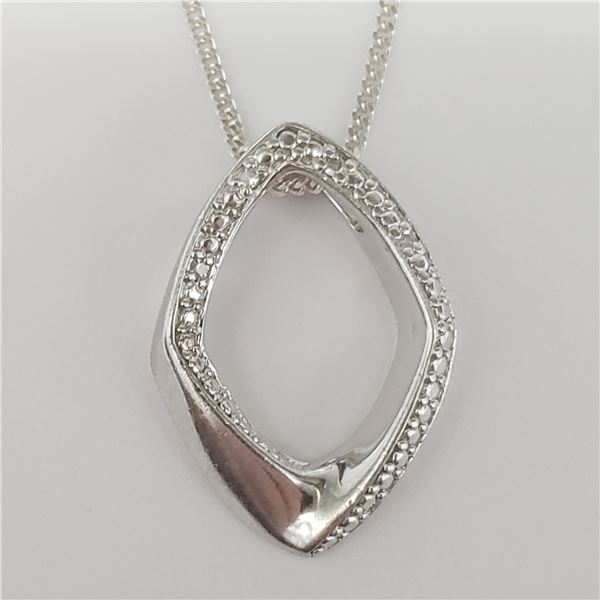 SILVER DIAMOND NECKLACE