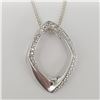 Image 1 : SILVER DIAMOND NECKLACE