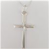 Image 1 : SILVER CROSS NECKLACE