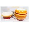 Image 2 : PARTYLITE ORANGE & RED STRIPE WARMER