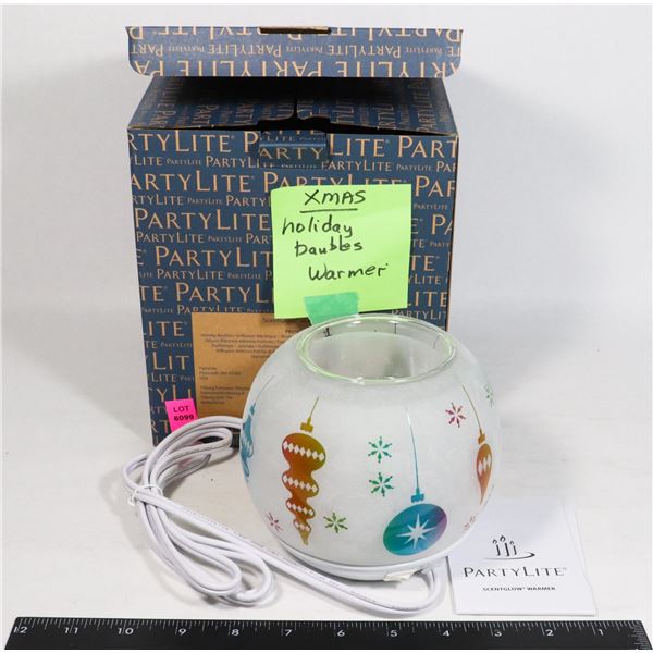 PARTYLITE SCENT GLOW HOLIDAY BUBBLES WARMER