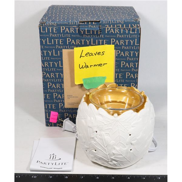 PARTYLITE SCENT GLOW LEAVES WARMER