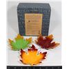 Image 1 : PARTYLITE FALLING LEAVES TEALIGHT TRIO