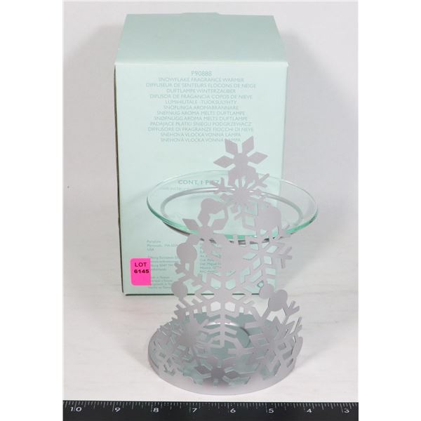 PARTYLITE SNOWFLAKE FRAGRANCE WARMER