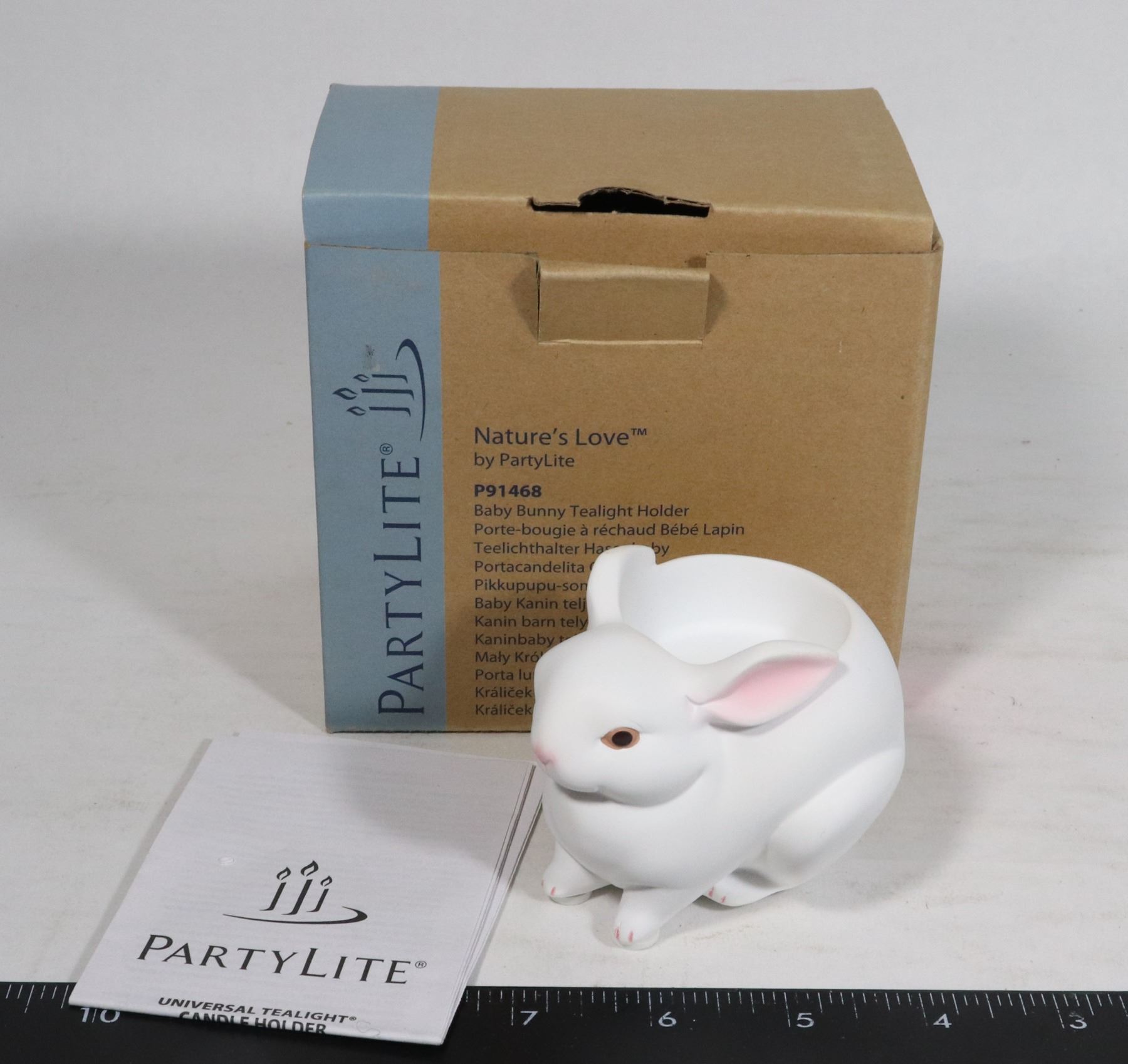PARTYLITE NATURE'S LOVE BABY BUNNY TEALIGHT