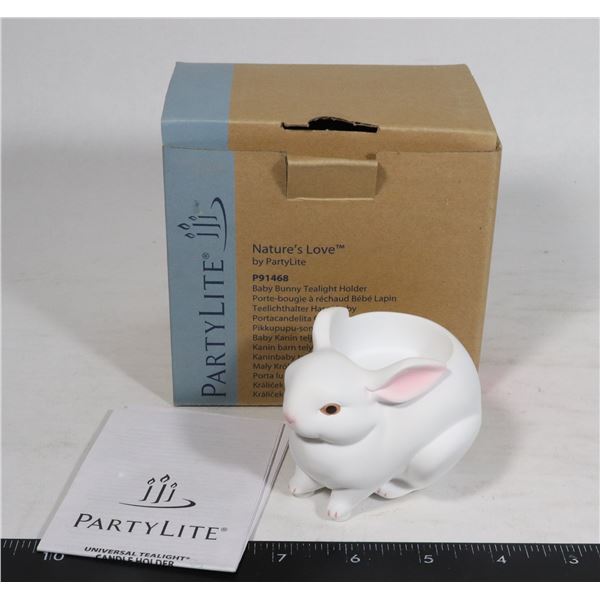PARTYLITE NATURE'S LOVE BABY BUNNY TEALIGHT