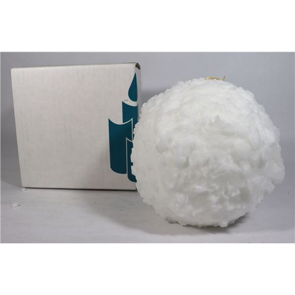 PARTYLITE LARGE SNOWBALL CANDLE