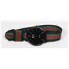 Image 1 : NEW GUCCI BLACK FACE LOGO WATCH