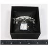 Image 1 : NEW SILVER TONE LOVE CHARM BRACELET WATCH