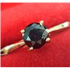 Image 1 : 10K YELLOW GOLD BLACK DIAMOND(0.67CT)RING (SIZE 7)