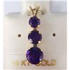 Image 2 : 14K YELLOW GOLD AMETHYST(1.55CT) PENDANT
