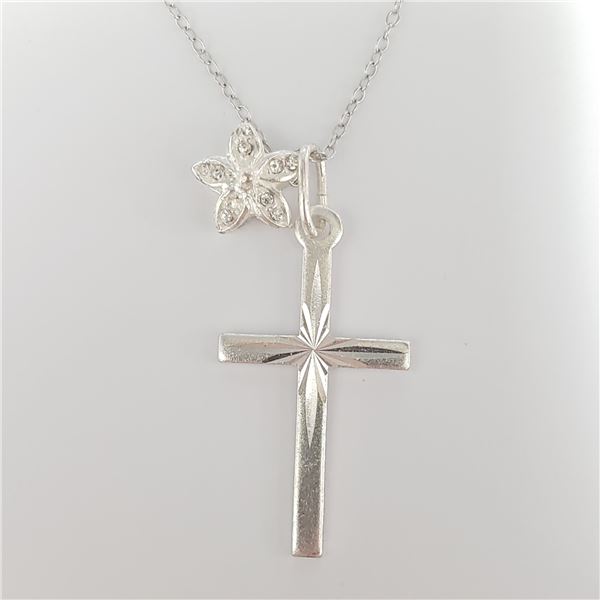SILVER 2 PENDANT 16" SET